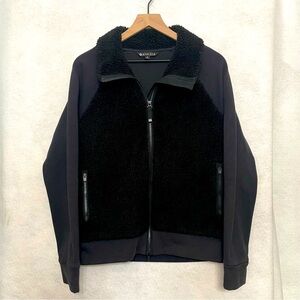 Athleta RANGE SHERPA JACKET Women’s Full Zip Black  Small